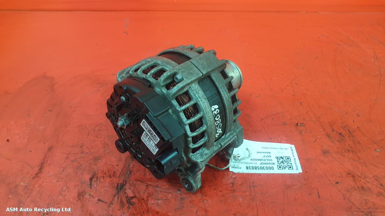 View Auto part Alternator Volkswagen Golf 2020