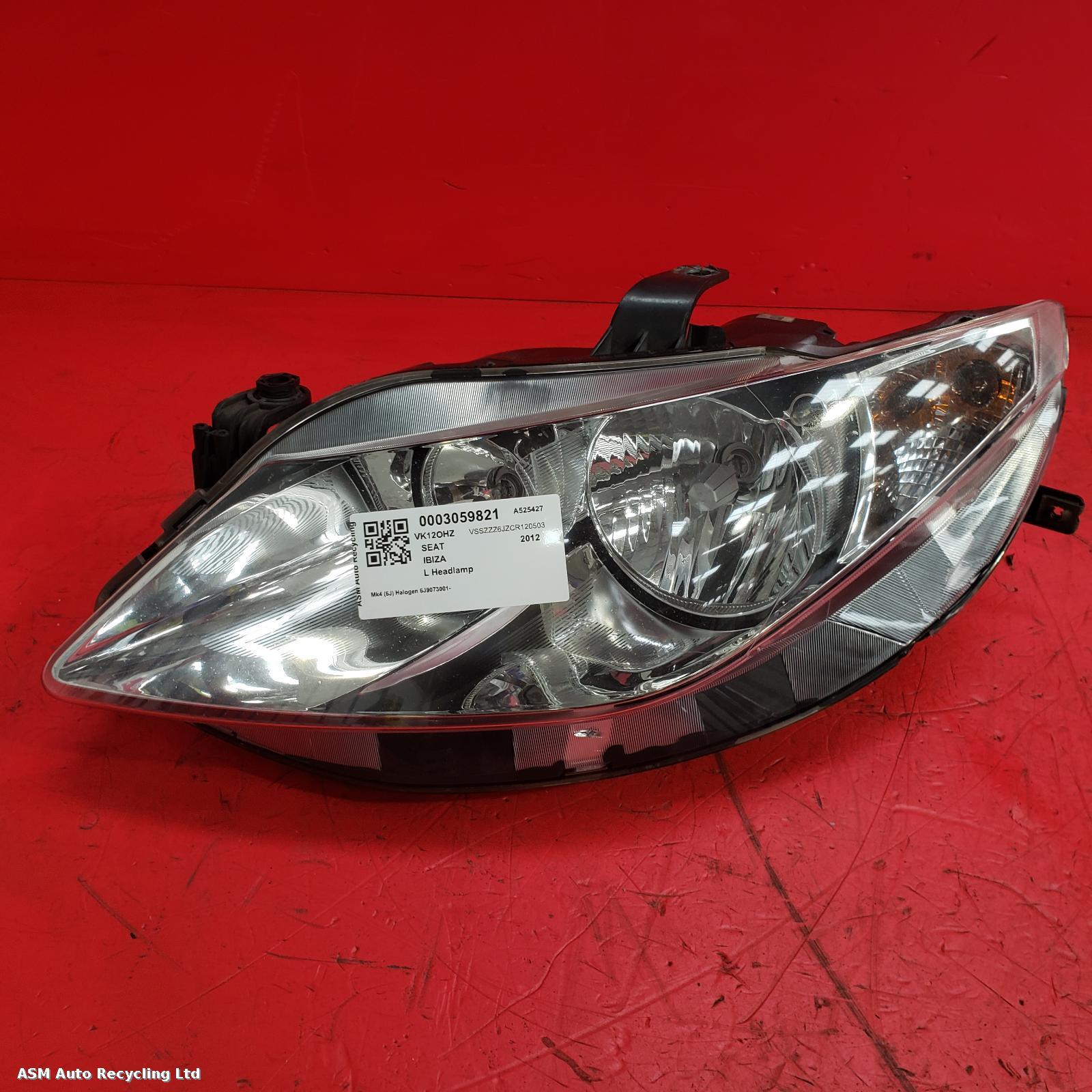 View Auto part L Headlamp Seat Ibiza 2012