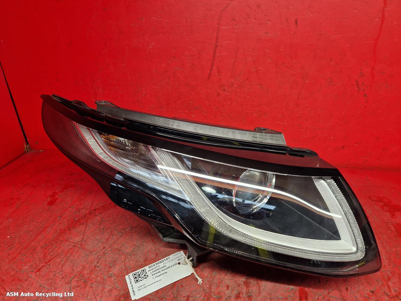 View Auto part L Headlamp Land Rover Range Rover Evoque 2017