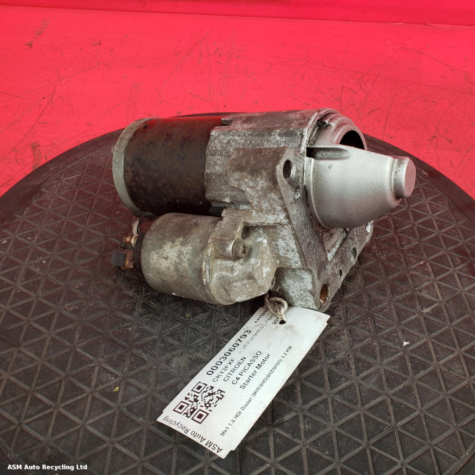View Auto part Starter Motor Citroen C4 Picasso 2013