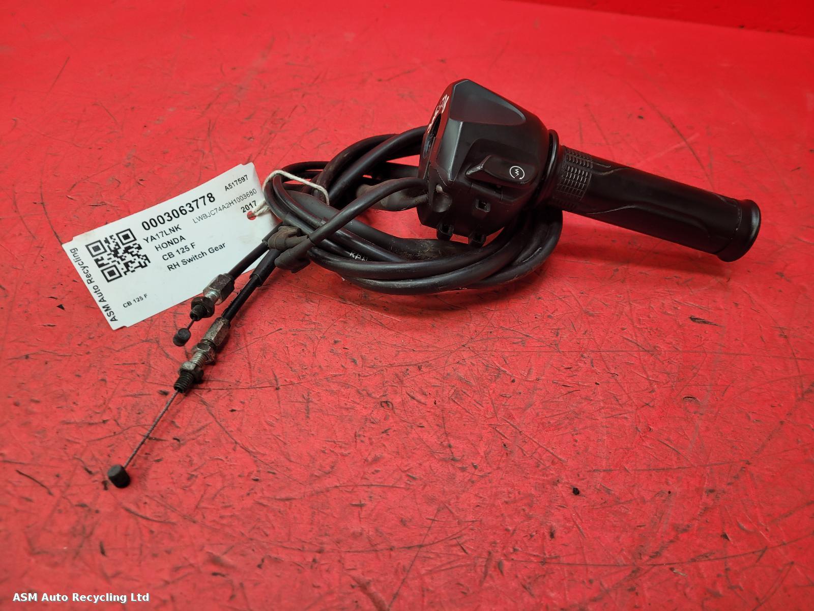 View Auto part RH Switch Gear Honda Cb 125 F 2017
