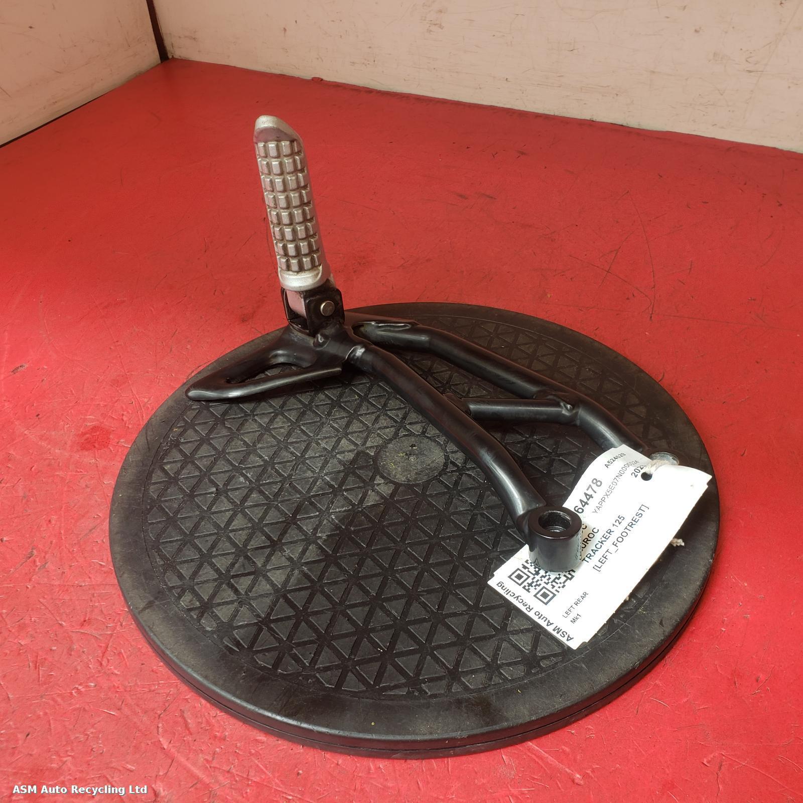 View Auto part Left Footrest Bluroc Tracker 125 2023