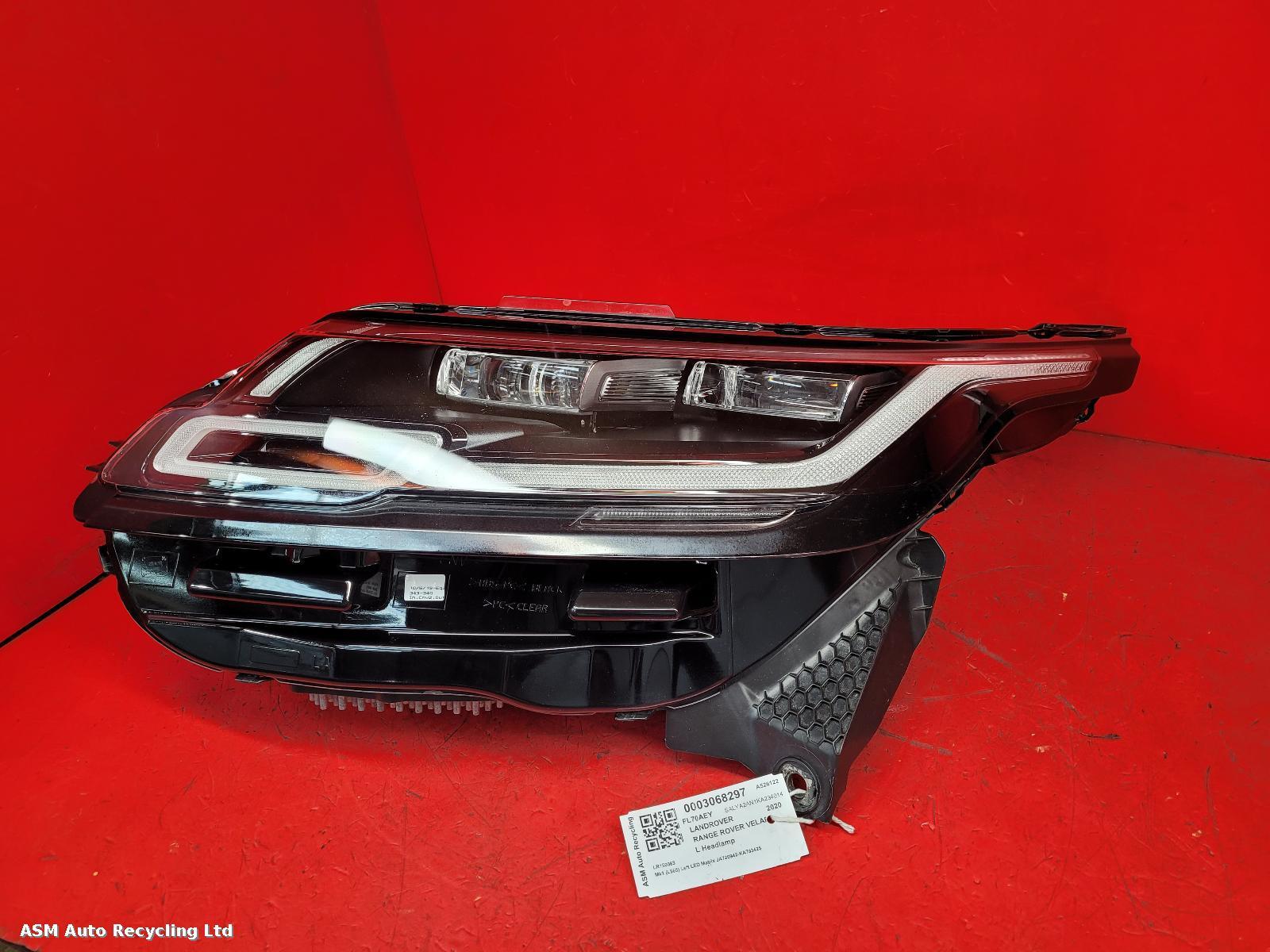 View Auto part L Headlamp Land Rover Range Rover Velar 2020