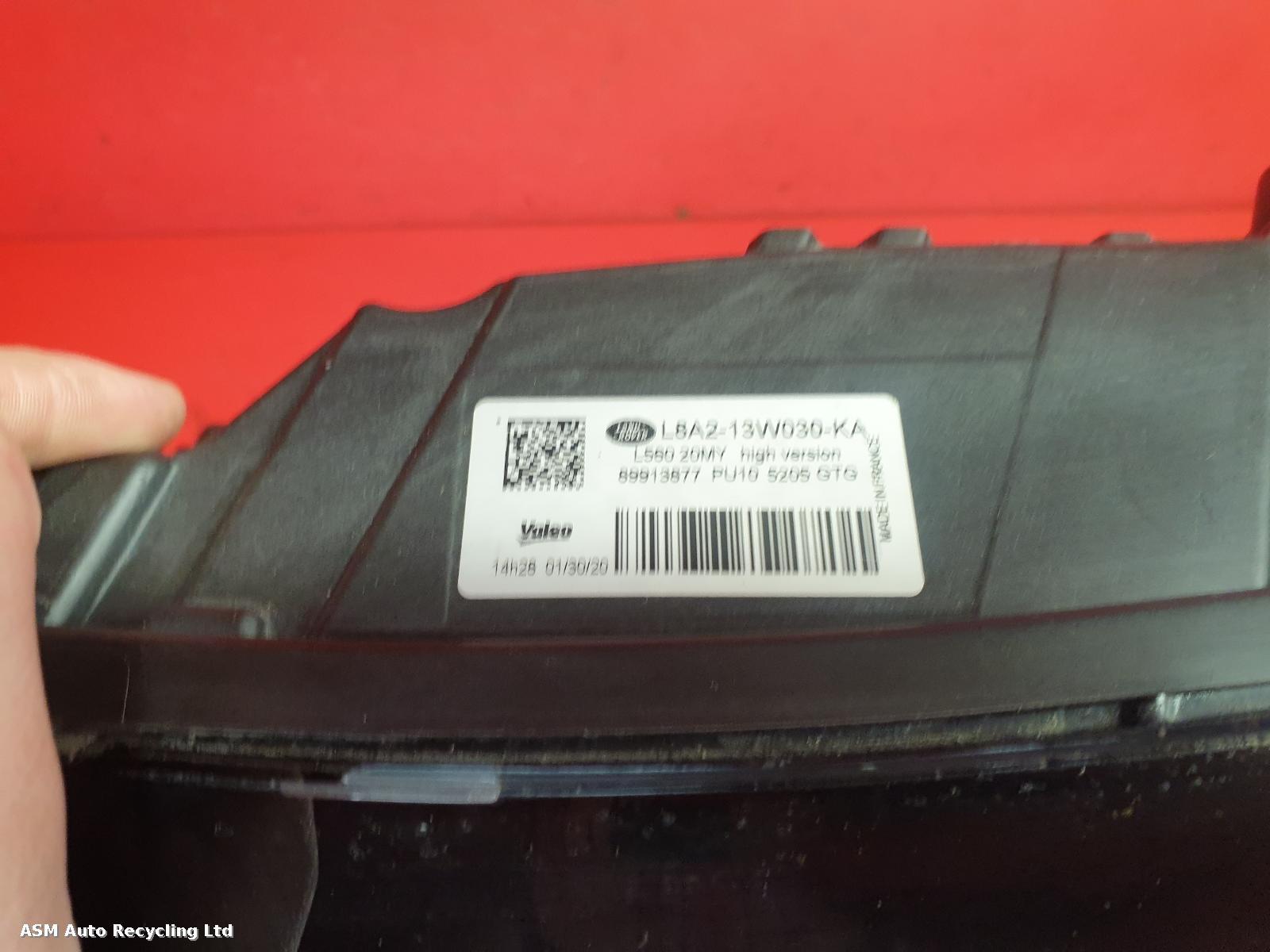 View Auto part L Headlamp Land Rover Range Rover Velar 2020