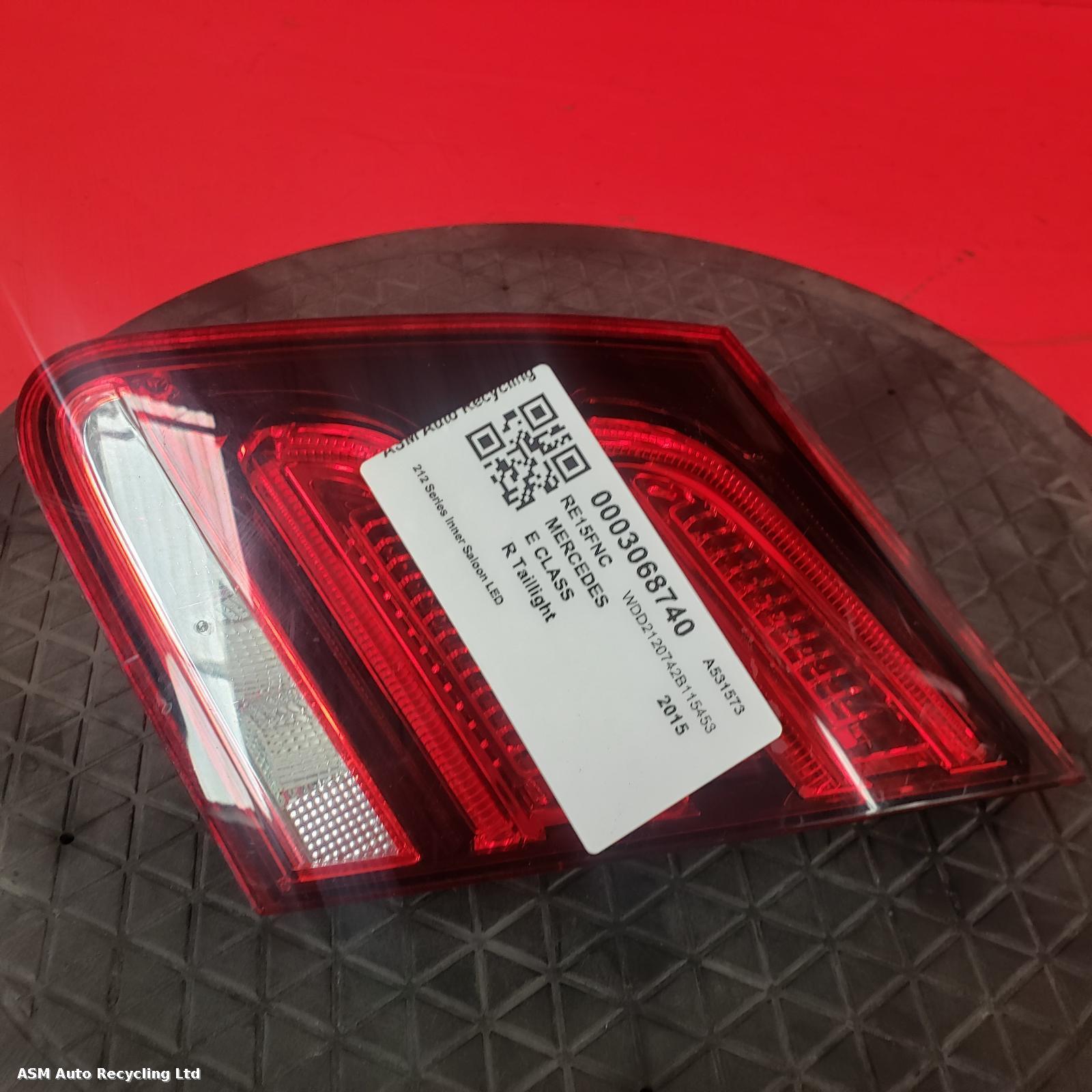 View Auto part R Taillight Mercedes E Class 2015