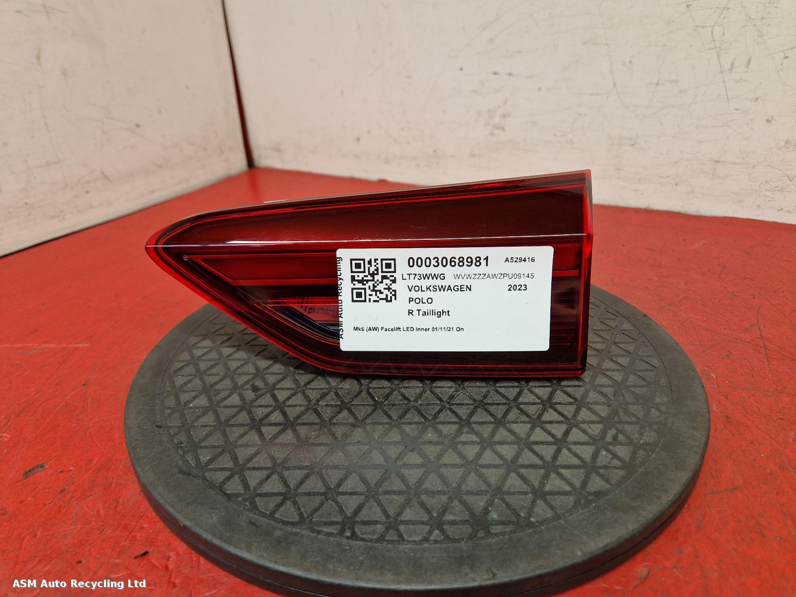 View Auto part R Taillight Volkswagen Polo 2023