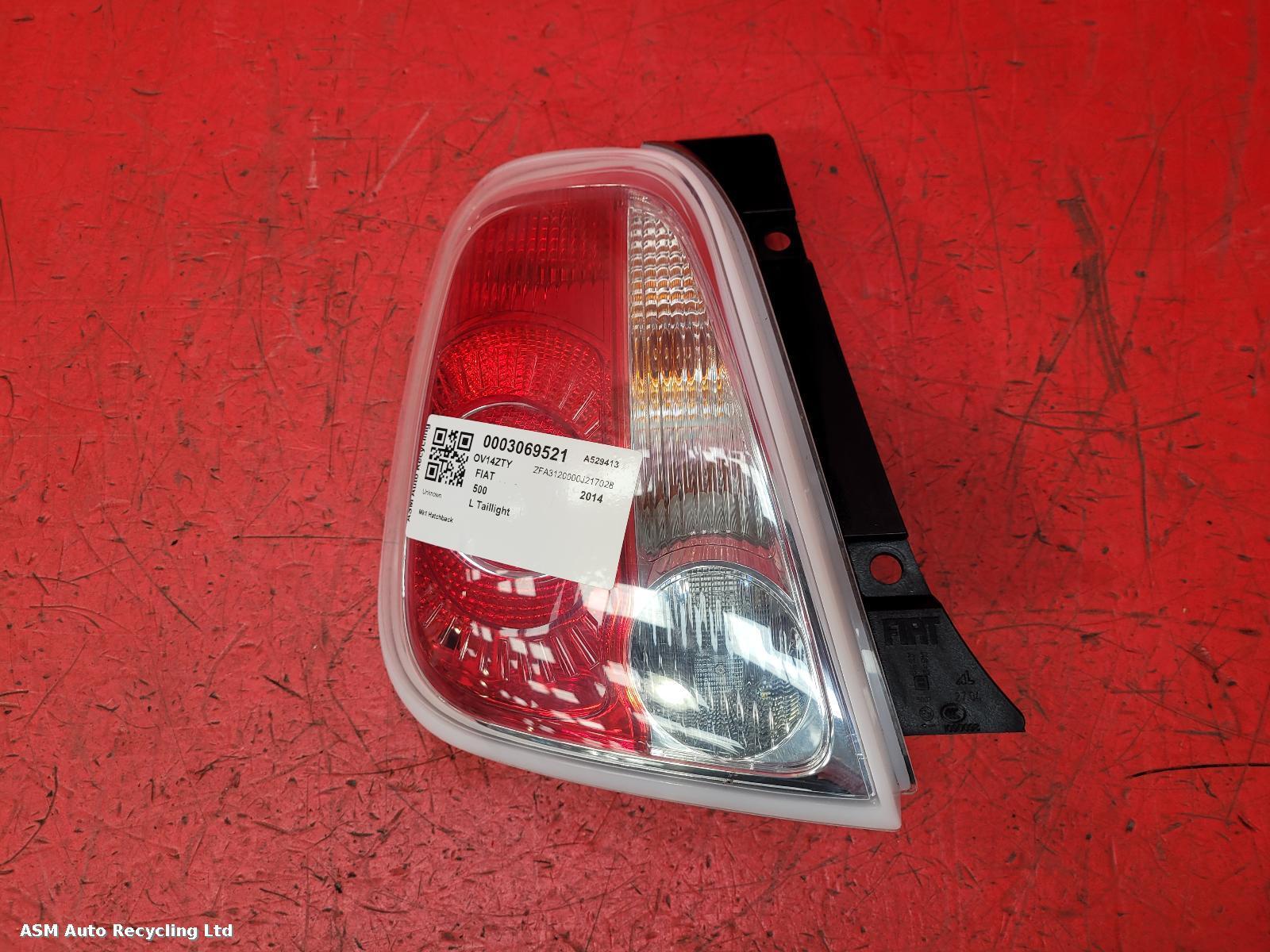 View Auto part L Taillight Fiat 500 2014