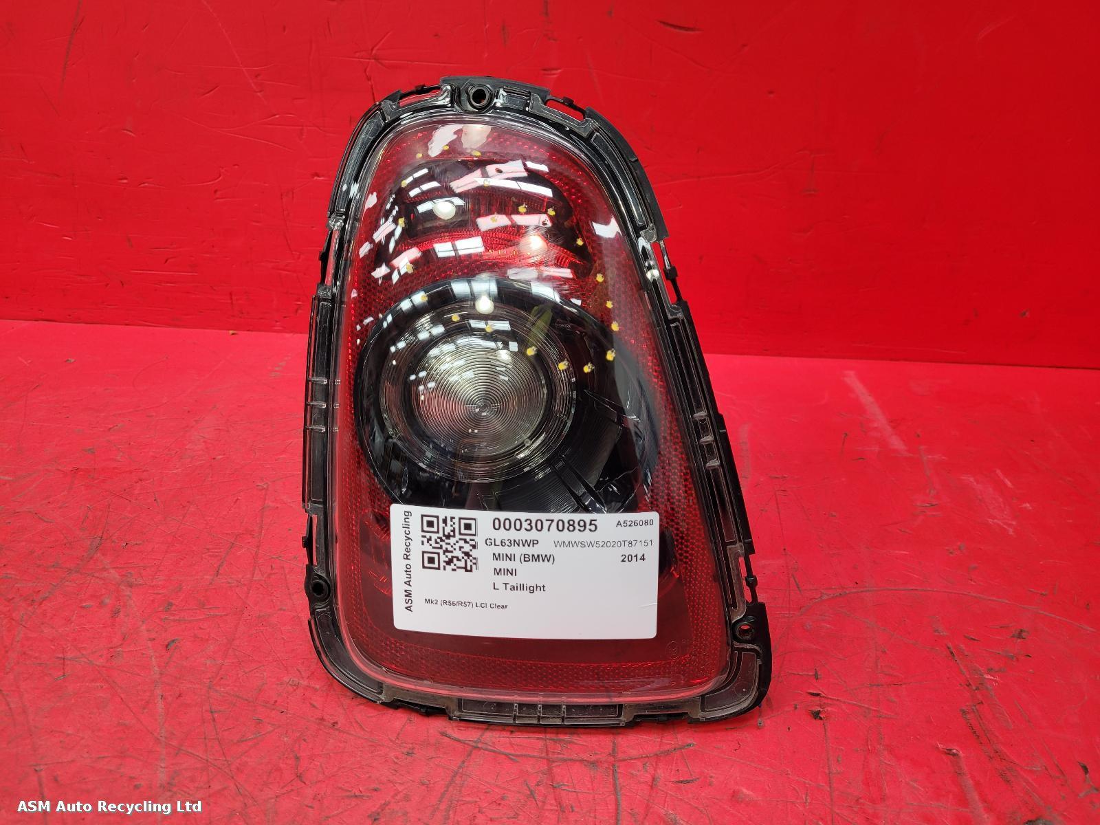 View Auto part L Taillight Mini (bmw) Mini 2014