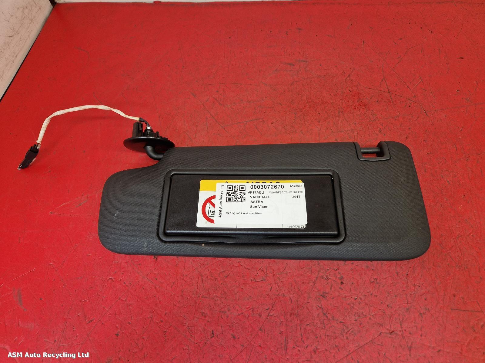 View Auto part Sun visor Vauxhall Astra 2017