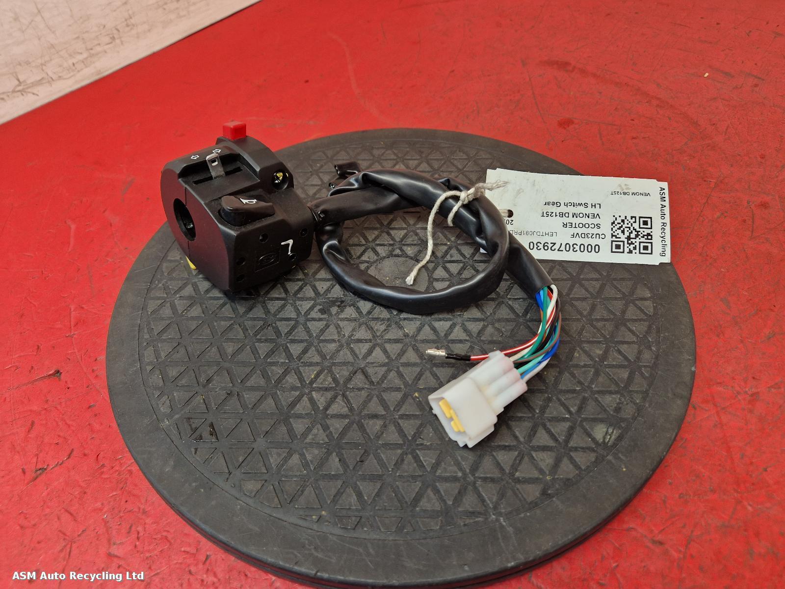 View Auto part LH Switch Gear Scooter Venom Db125t 2023