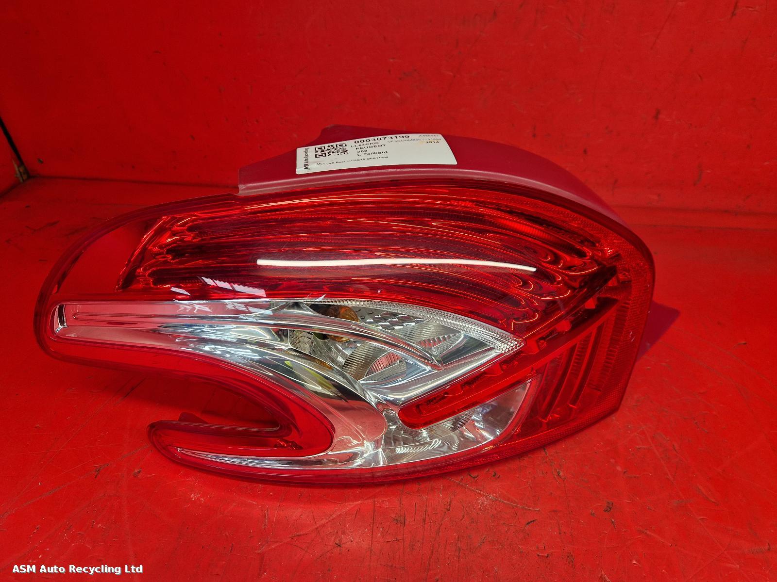 View Auto part L Taillight Peugeot 208 2014