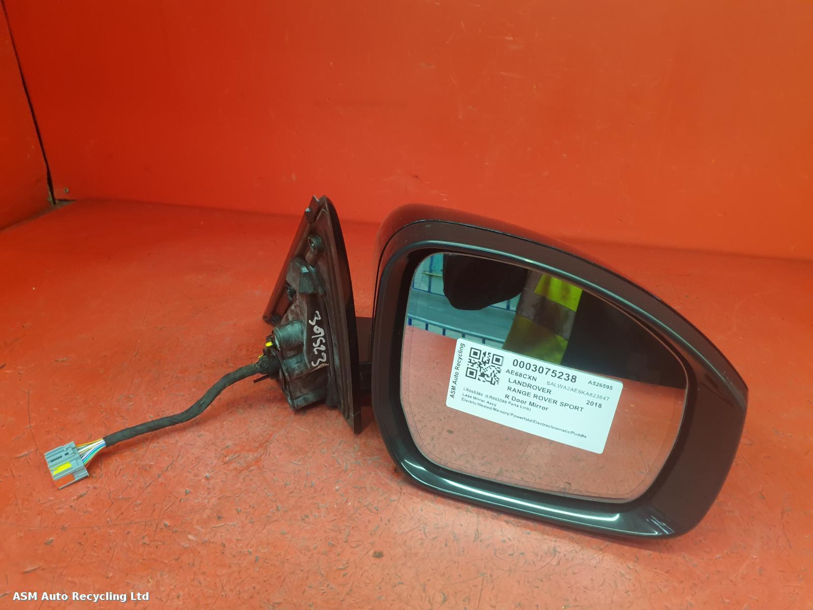 View Auto part R Door Mirror Land Rover Range Rover Sport 2018