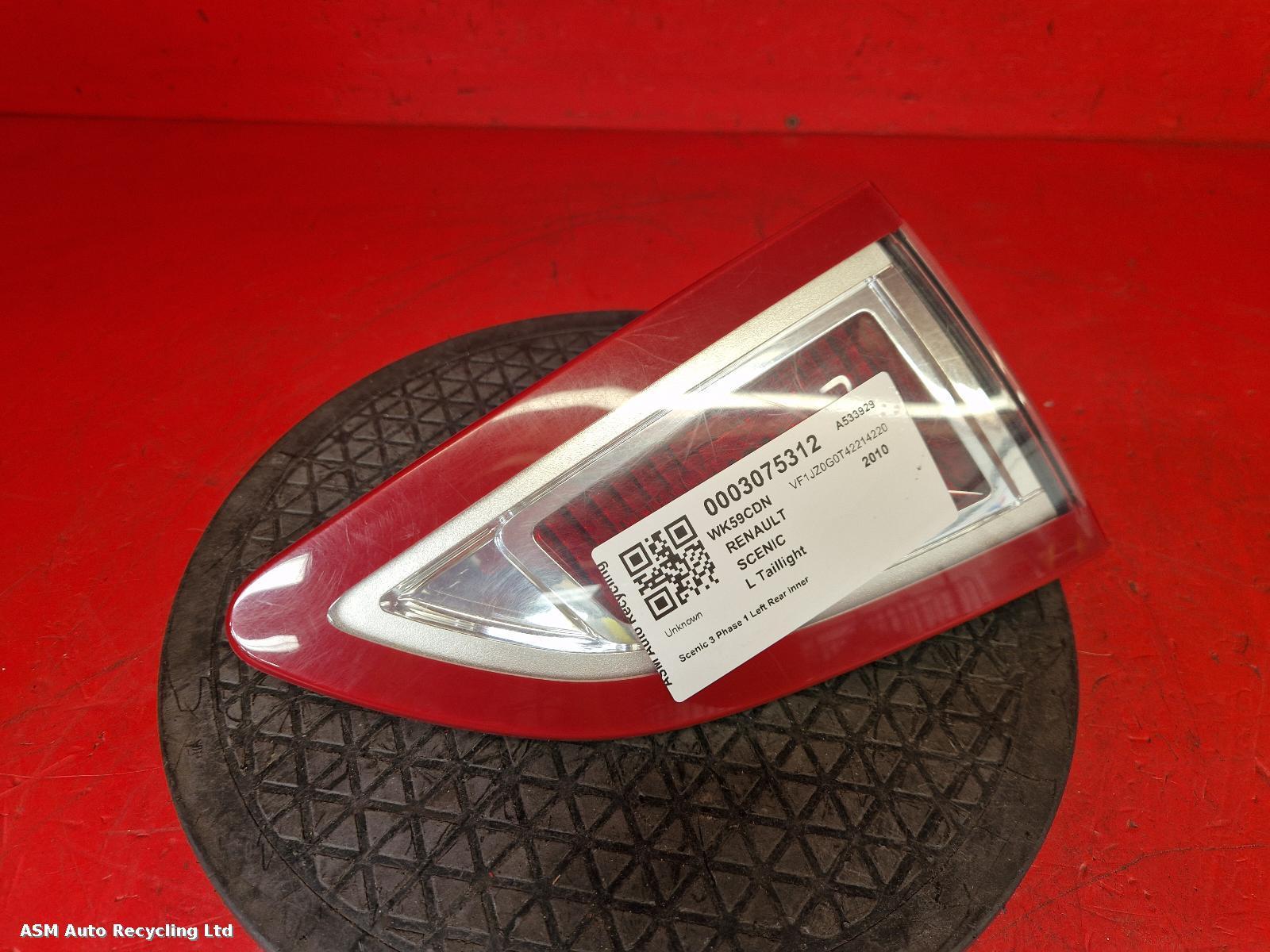 View Auto part L Taillight Renault Scenic 2010