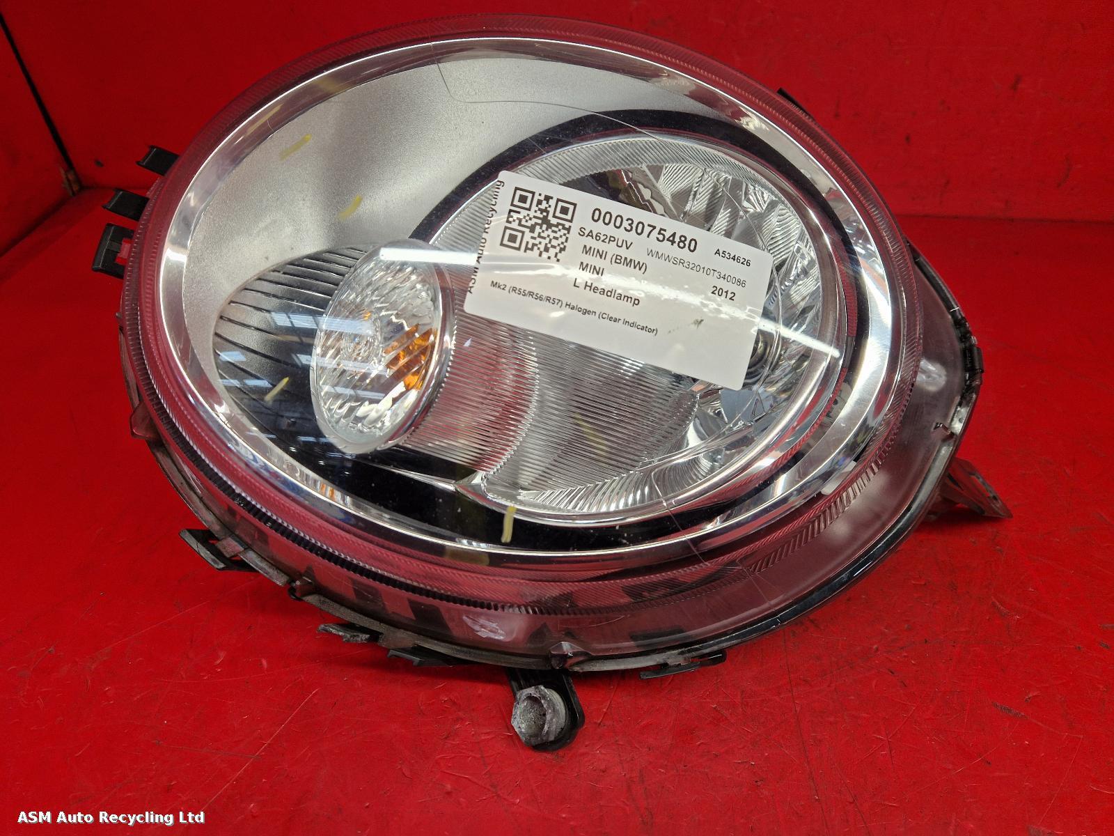 View Auto part L Headlamp Mini (bmw) Mini 2012