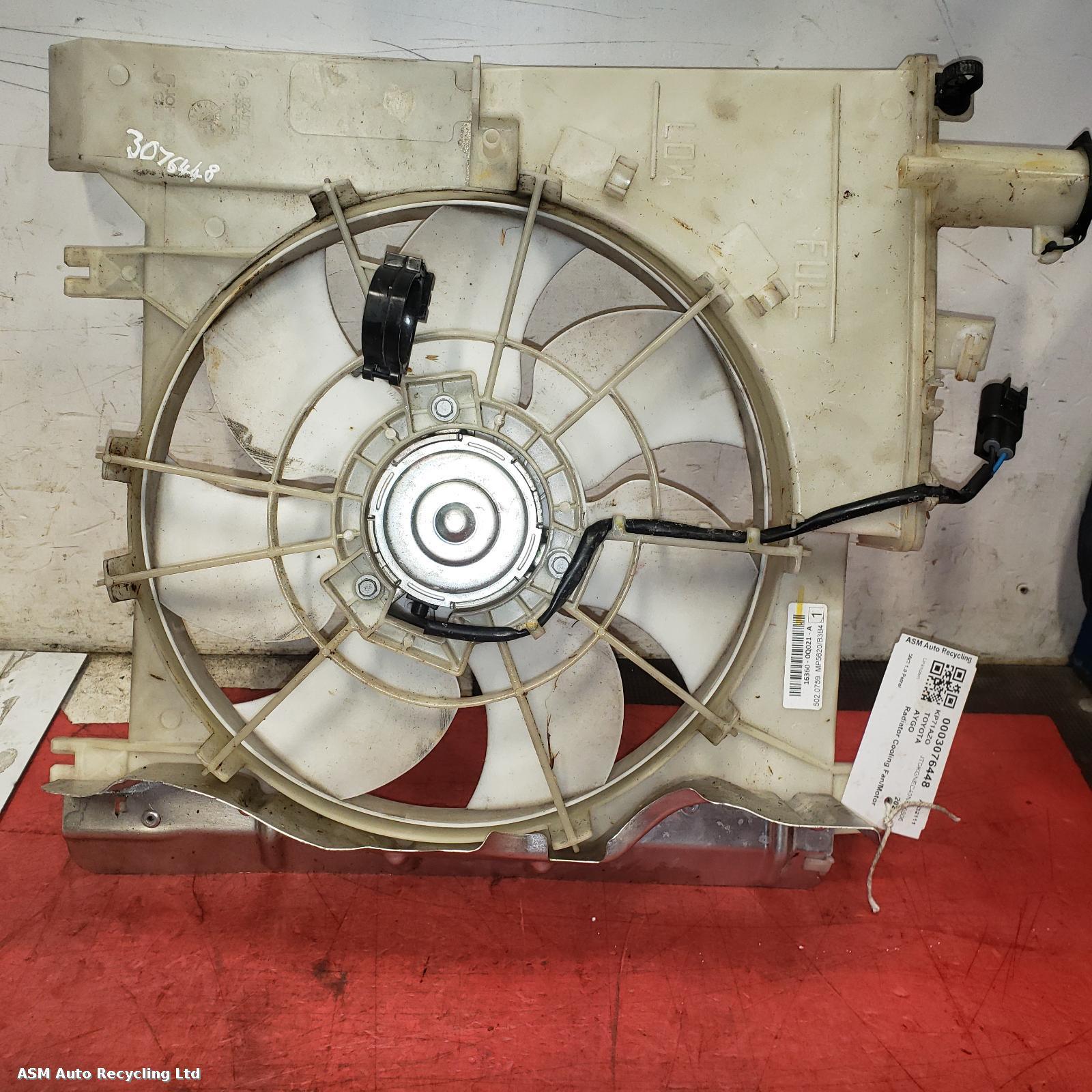 View Auto part Engine Cooling Motor Toyota Aygo 2021