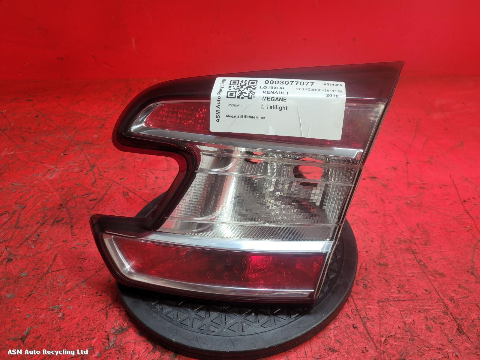 View Auto part L Taillight Renault Megane 2010