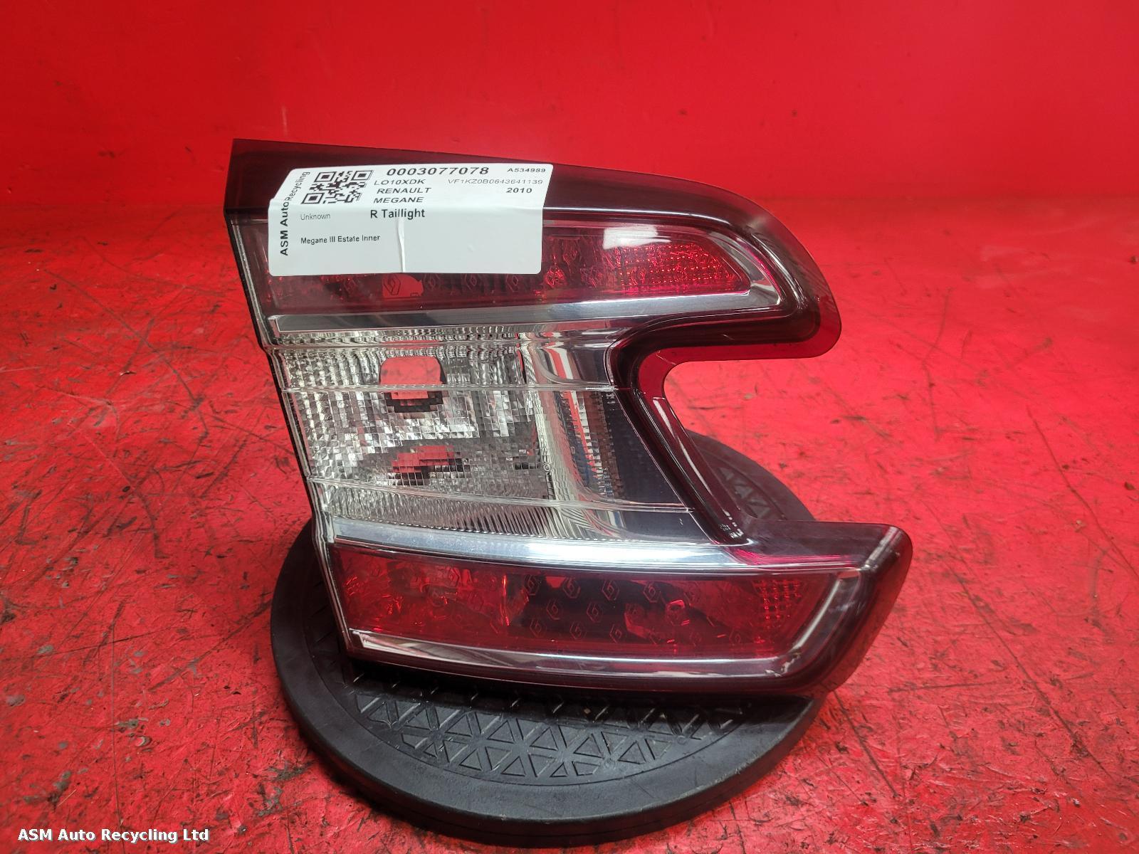 View Auto part R Taillight Renault Megane 2010