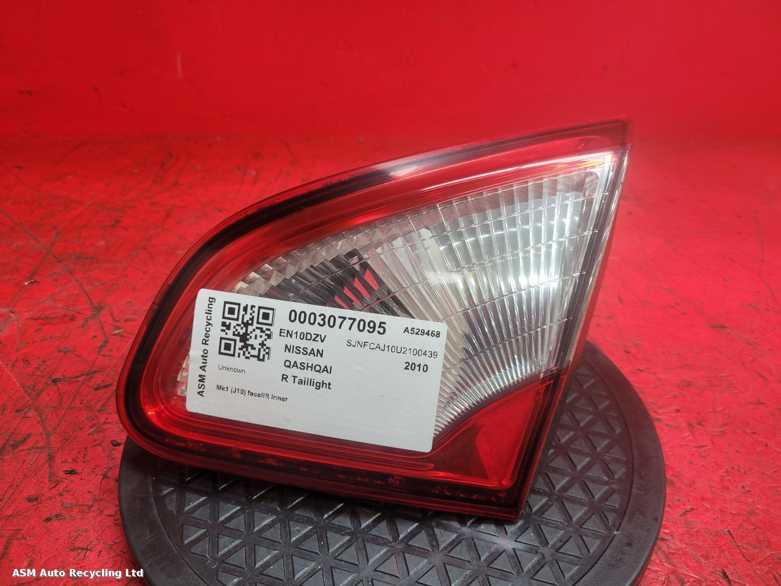 View Auto part R Taillight Nissan Qashqai 2010