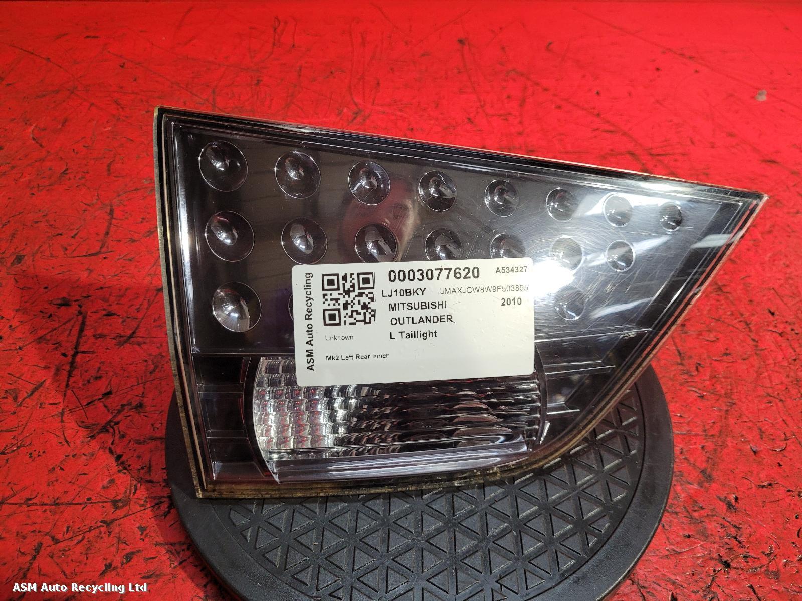 View Auto part L Taillight Mitsubishi Outlander 2010