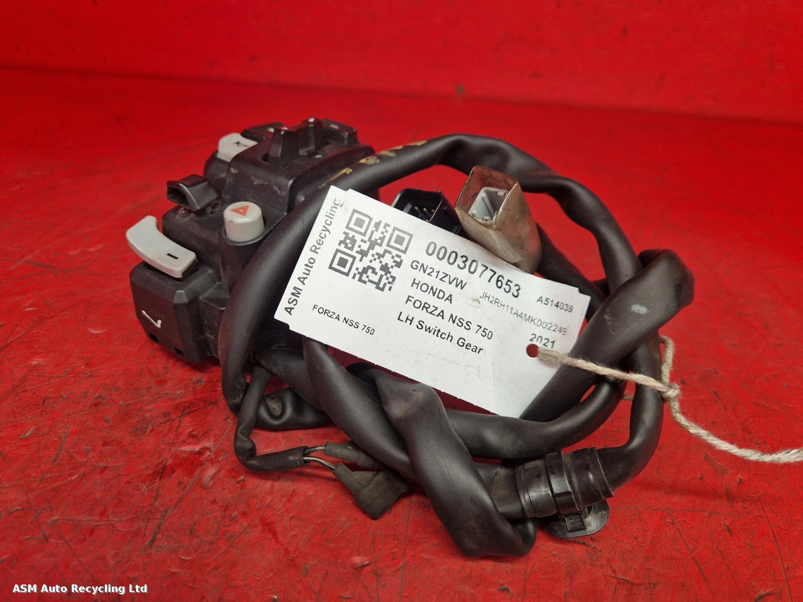 View Auto part LH Switch Gear Honda Forza Nss 750 2021