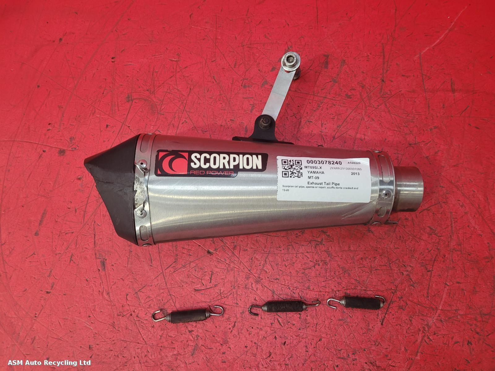 View Auto part Tail Pipe Yamaha Mt-09 2013