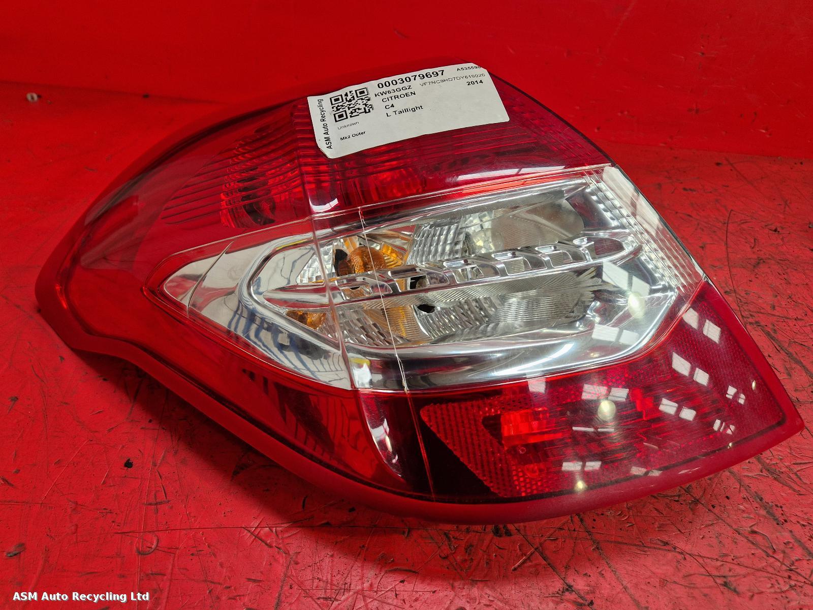 View Auto part L Taillight Citroen C4 2014