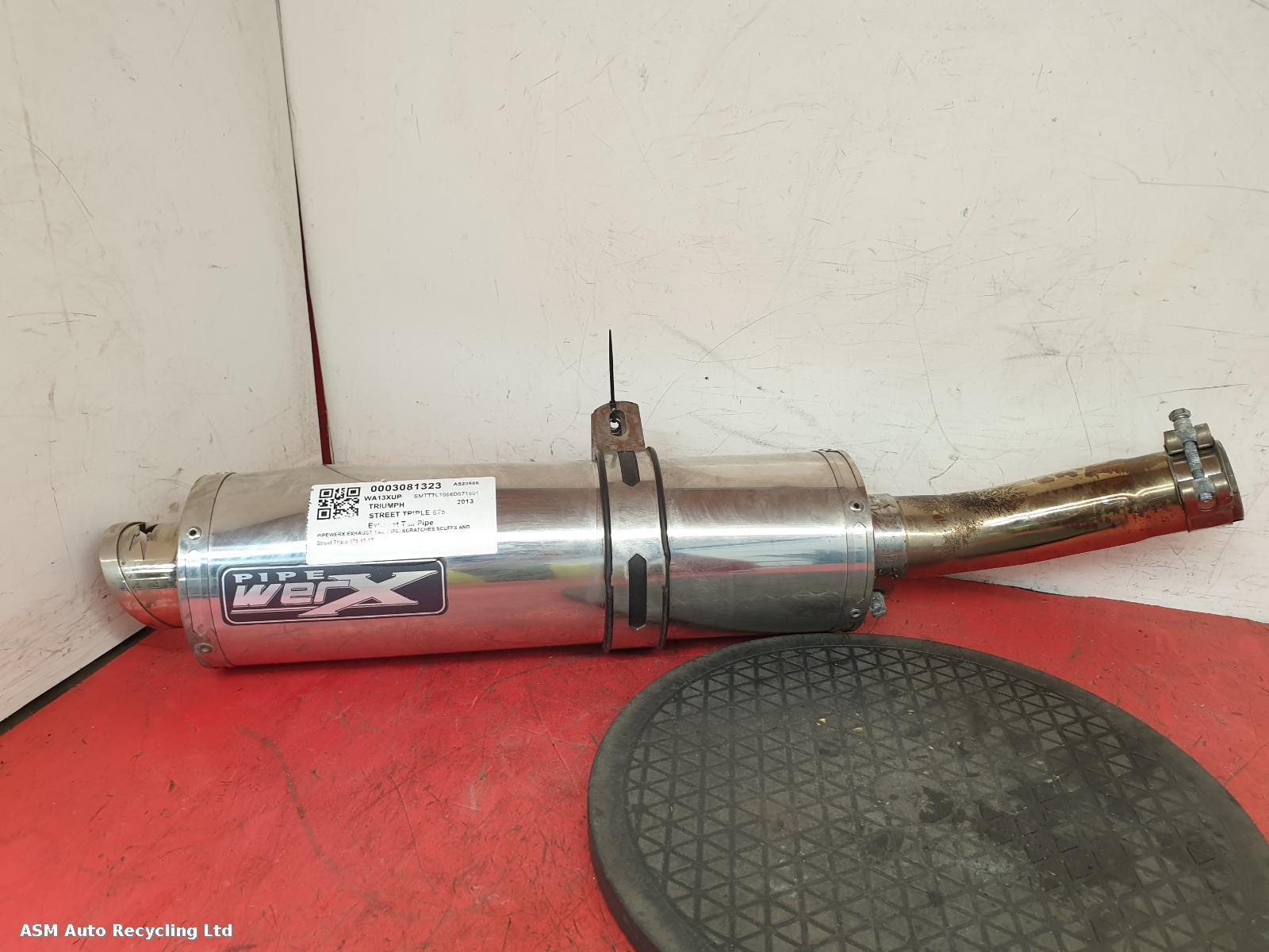 View Auto part Tail Pipe Triumph Street Triple 675 2013