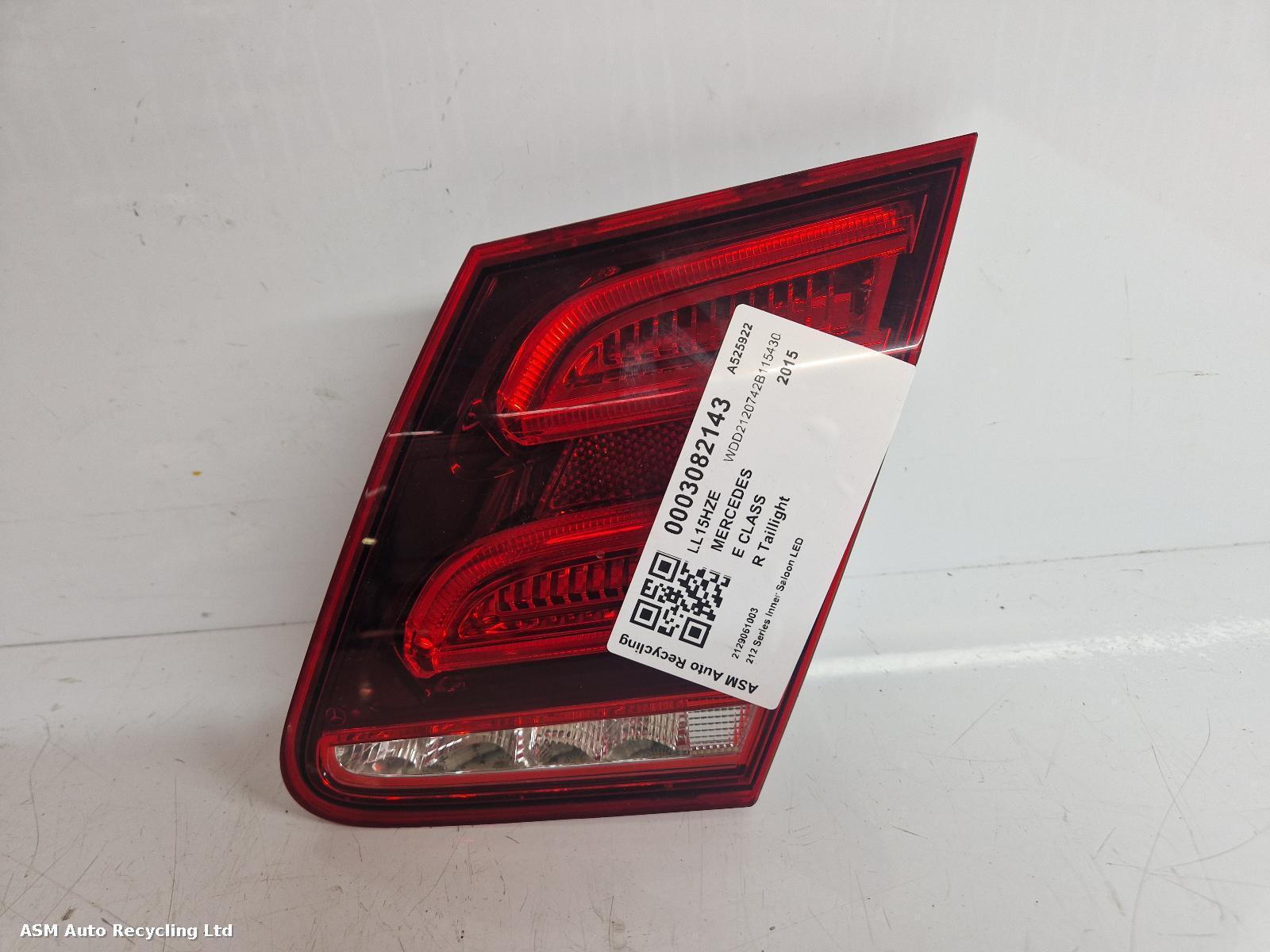 View Auto part R Taillight Mercedes E Class 2015