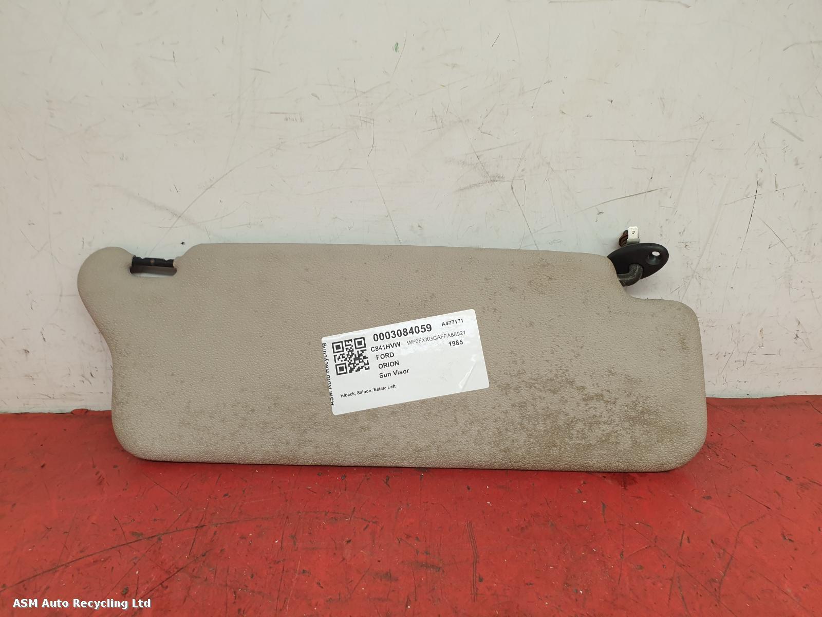 View Auto part Sun visor Ford Orion 1985