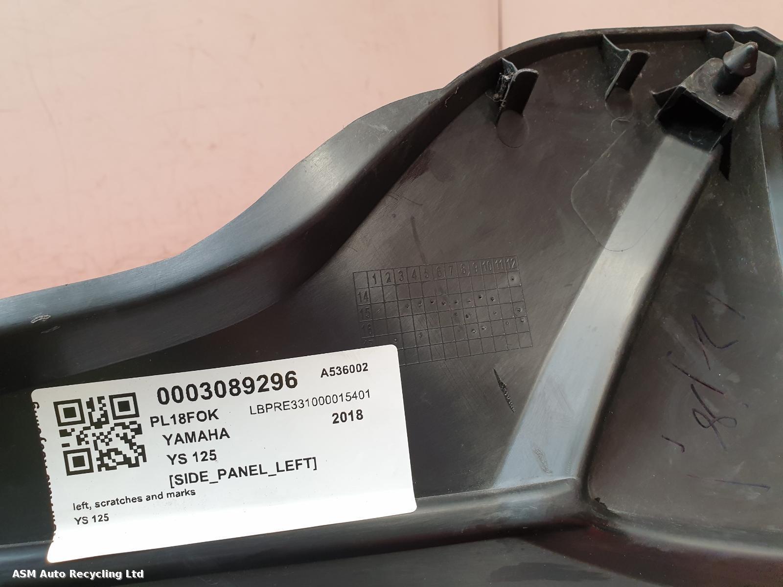 View Auto part Side Panel Left Yamaha Ys 125 2018