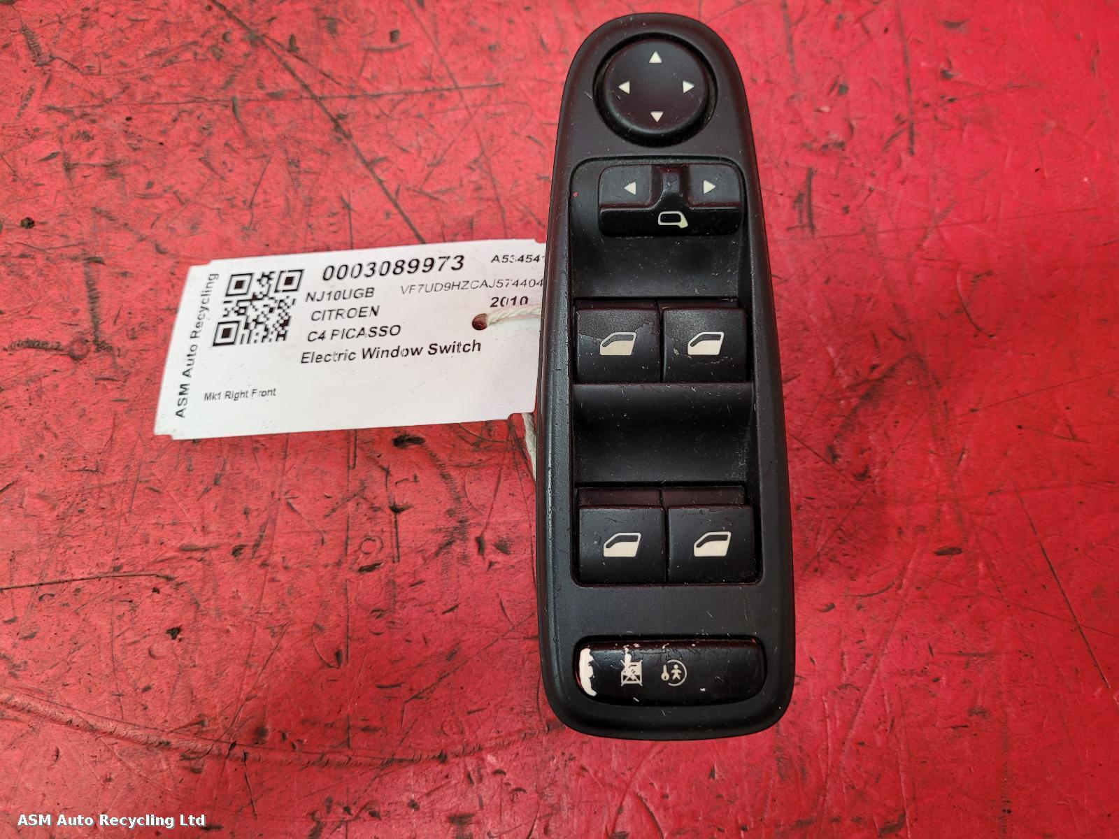View Auto part Elect. Window Switch Citroen C4 Picasso 2010