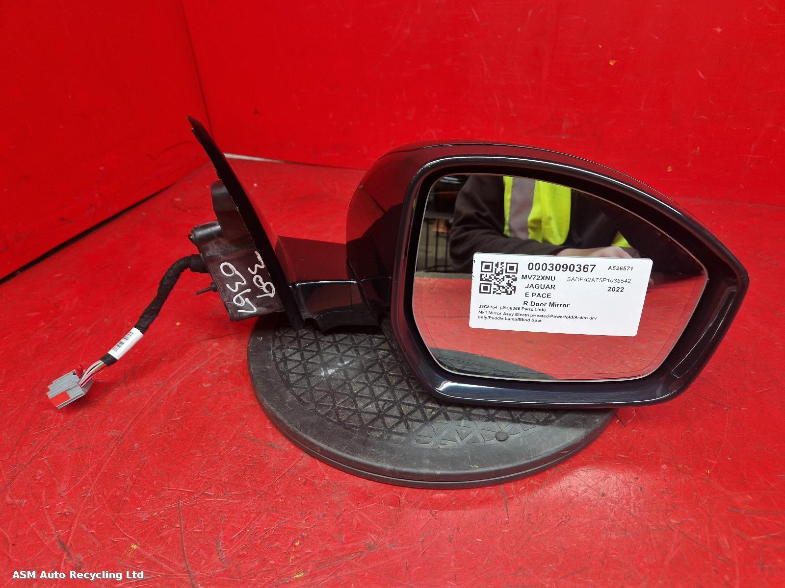View Auto part R Door Mirror Jaguar E Pace 2022
