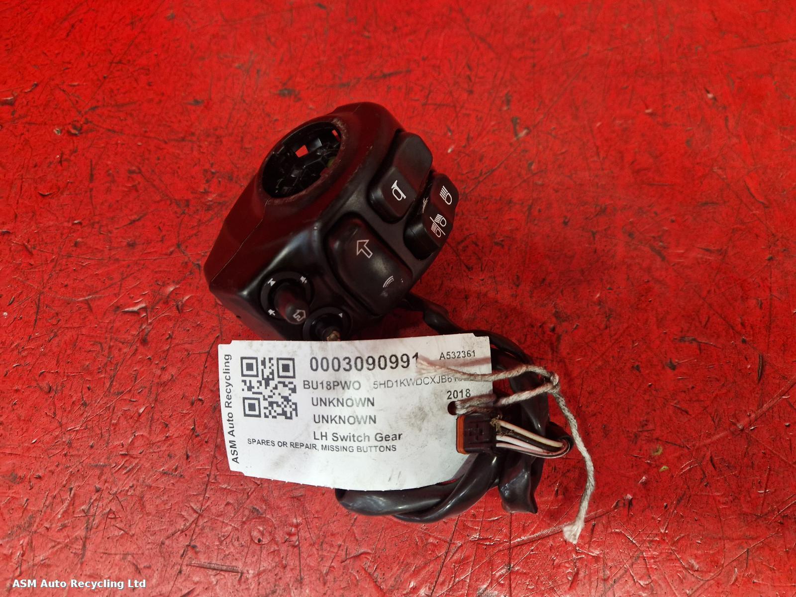 View Auto part LH Switch Gear Harley Davidson Flhtk Ultra Limited 2018