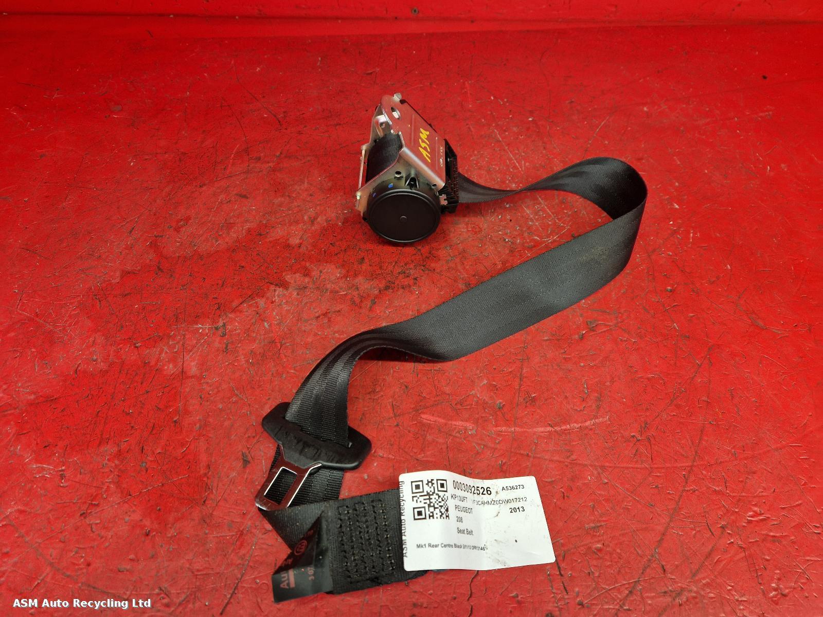 View Auto part Seat Belt Peugeot 208 2013
