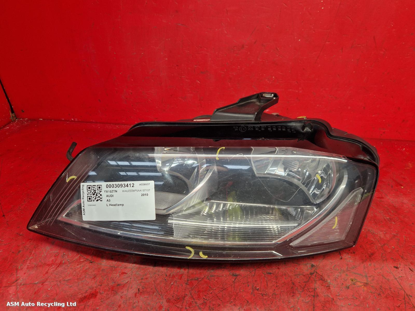 View Auto part L Headlamp Audi A3 2010