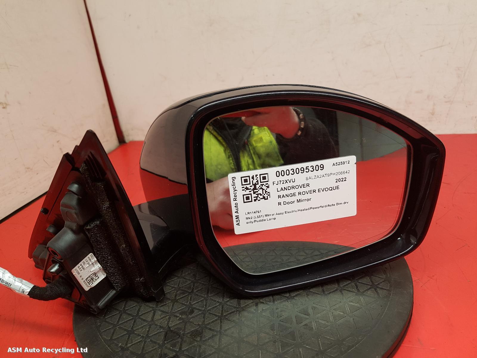 View Auto part R Door Mirror Land Rover Range Rover Evoque 2022