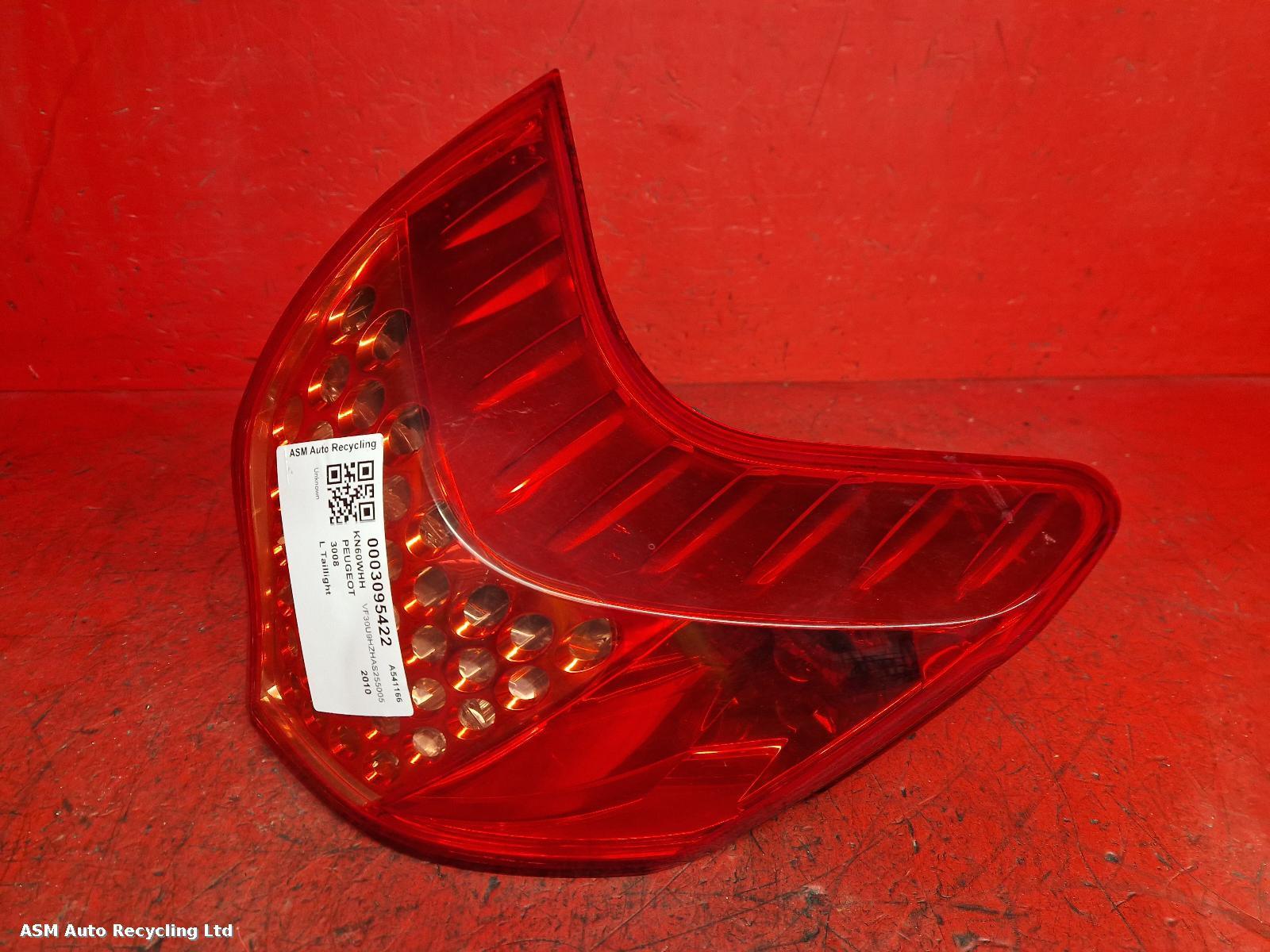 View Auto part L Taillight Peugeot 3008 2010