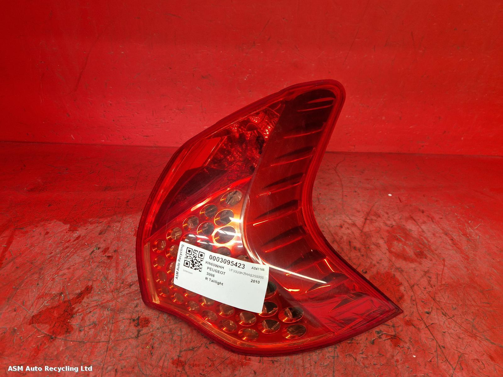 View Auto part R Taillight Peugeot 3008 2010