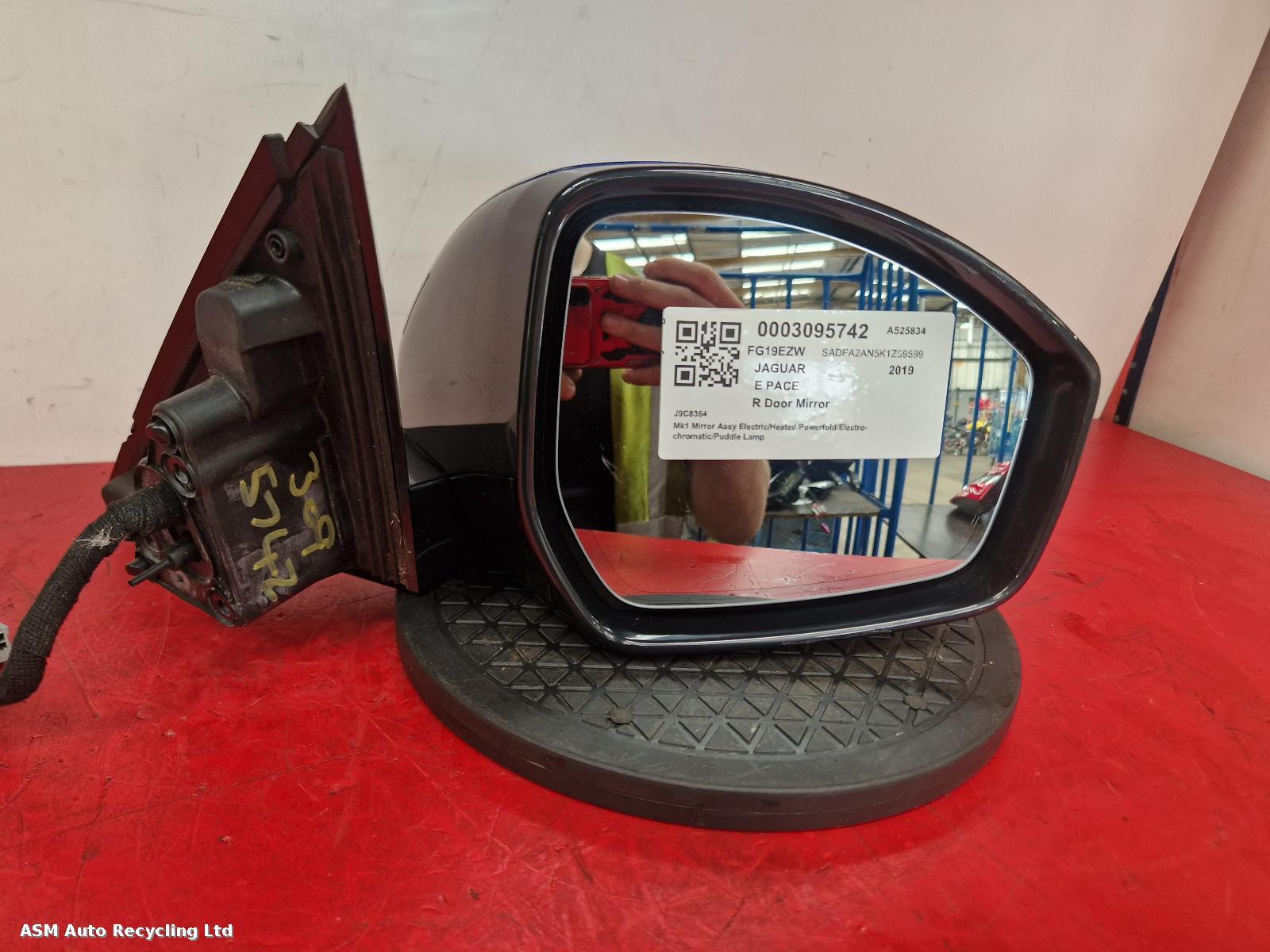 View Auto part R Door Mirror Jaguar E Pace 2019