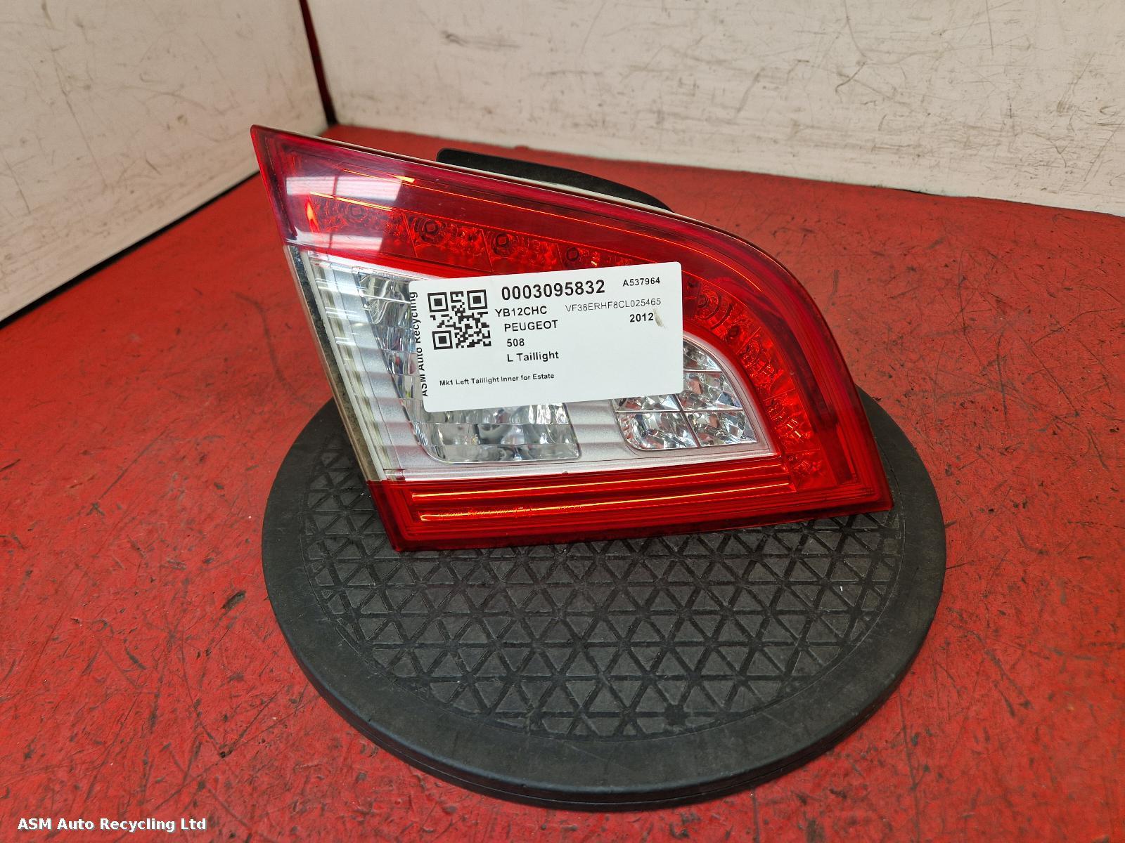 View Auto part L Taillight Peugeot 508 2012