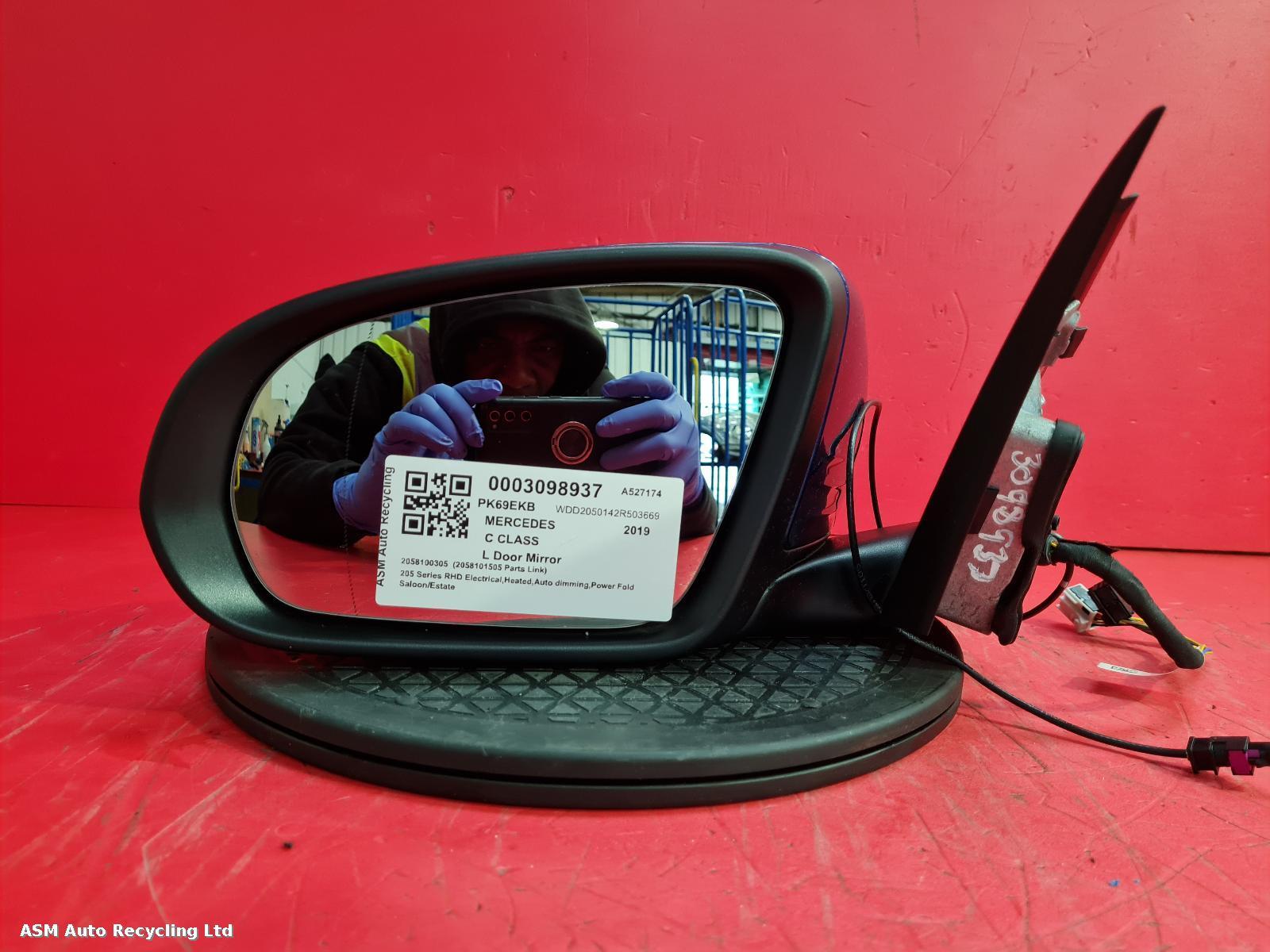 View Auto part L Door Mirror Mercedes C Class 2019