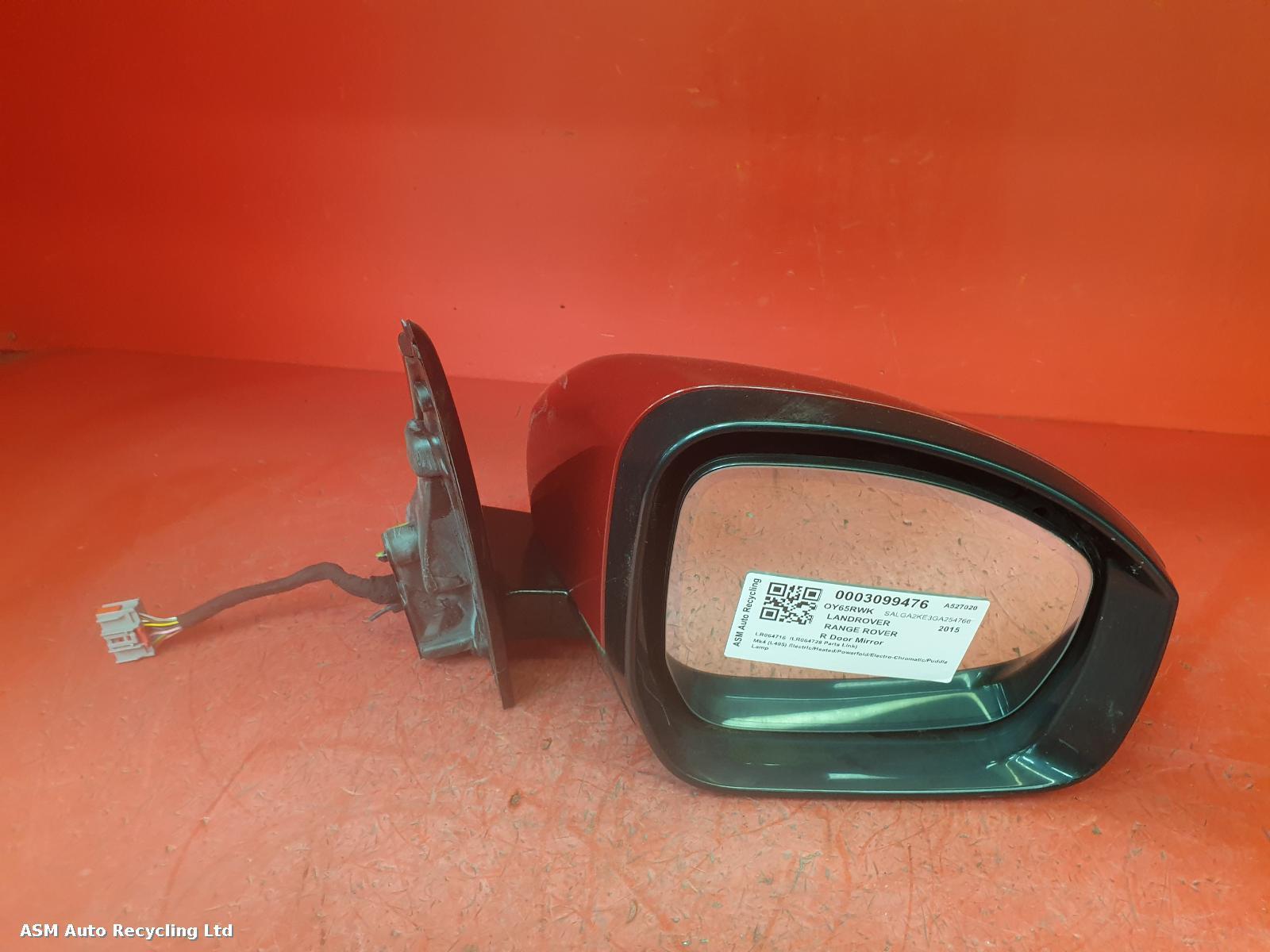 View Auto part R Door Mirror Land Rover Range Rover 2015