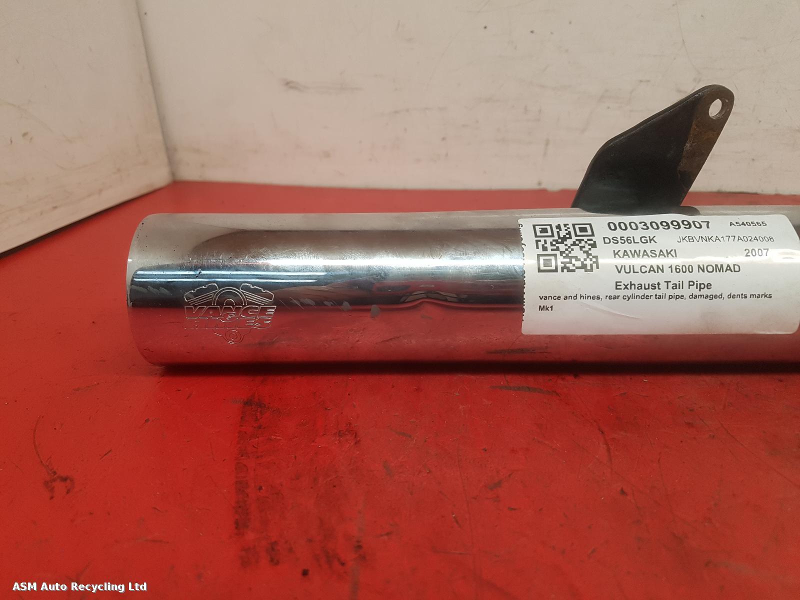 View Auto part Tail Pipe Kawasaki Vulcan 1600 Nomad 2007