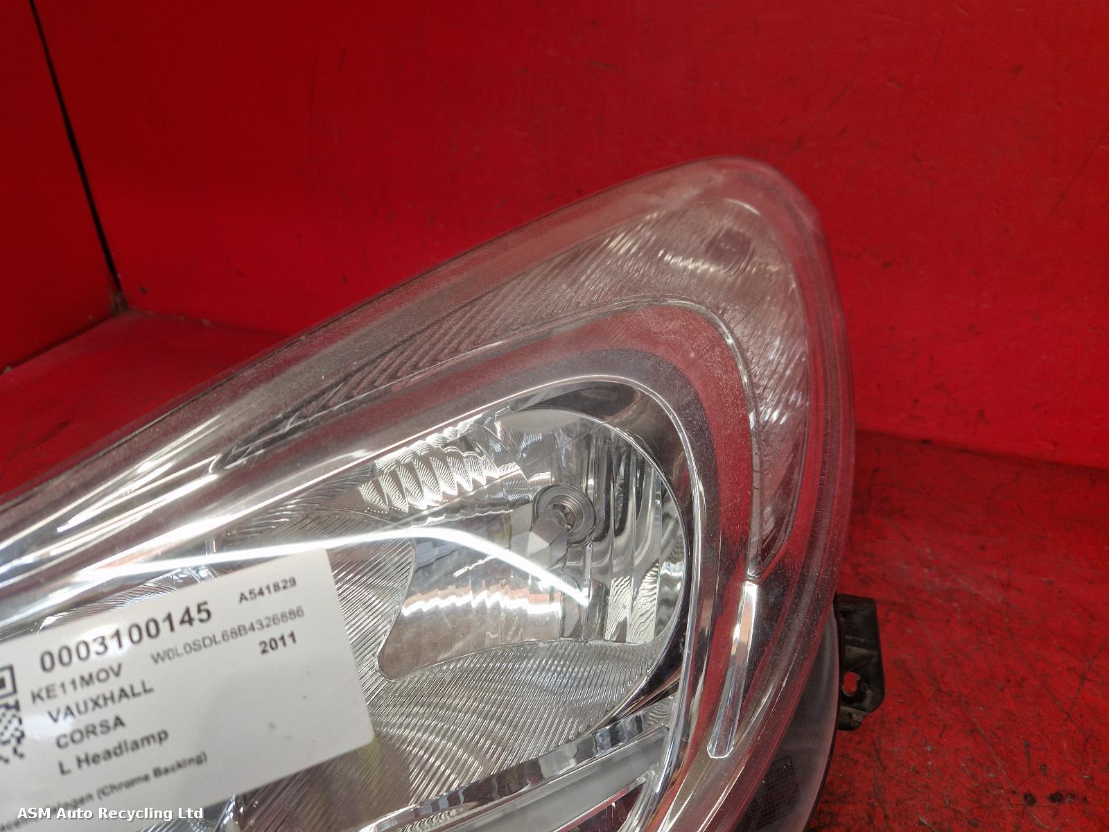 View Auto part L Headlamp Vauxhall Corsa 2011