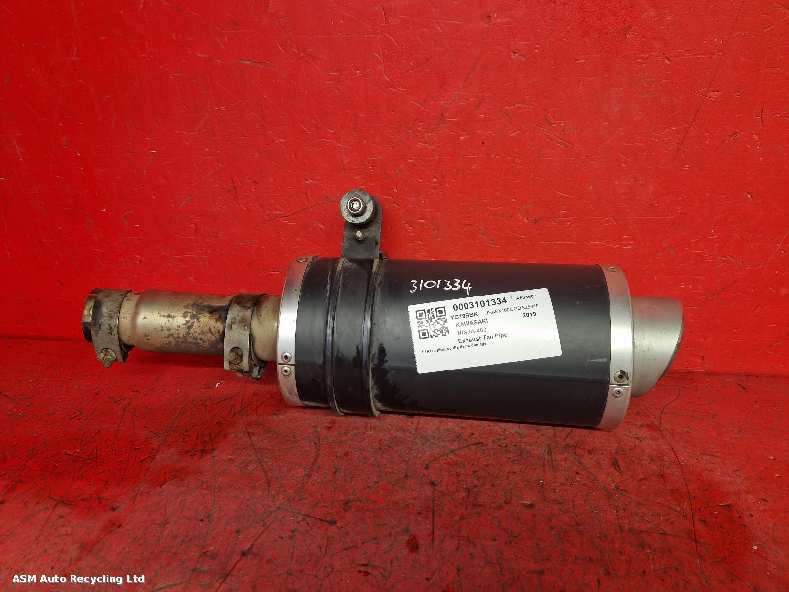 View Auto part Tail Pipe Kawasaki Ninja 400 2019