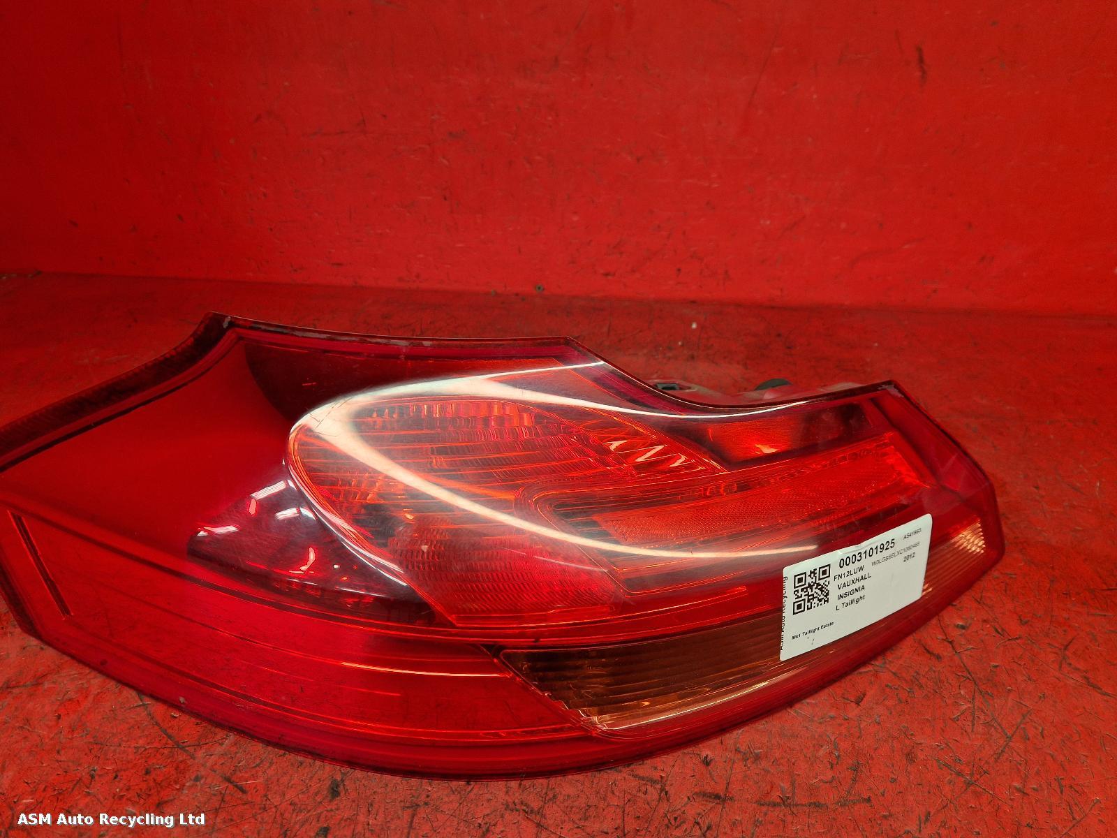 View Auto part L Taillight Vauxhall Insignia 2012