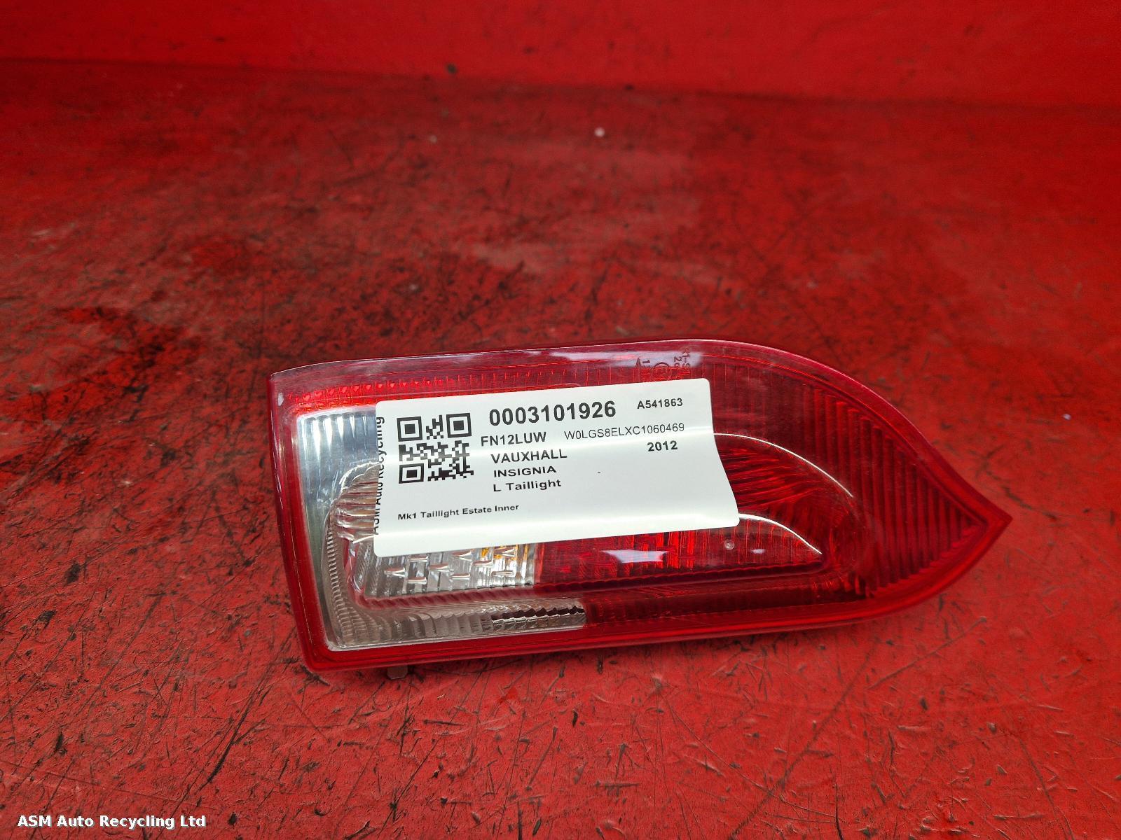 View Auto part L Taillight Vauxhall Insignia 2012