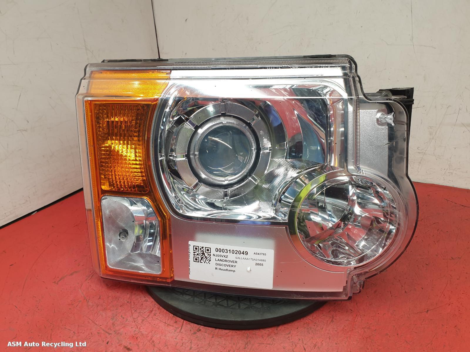 View Auto part R Headlamp Land Rover Discovery 2005