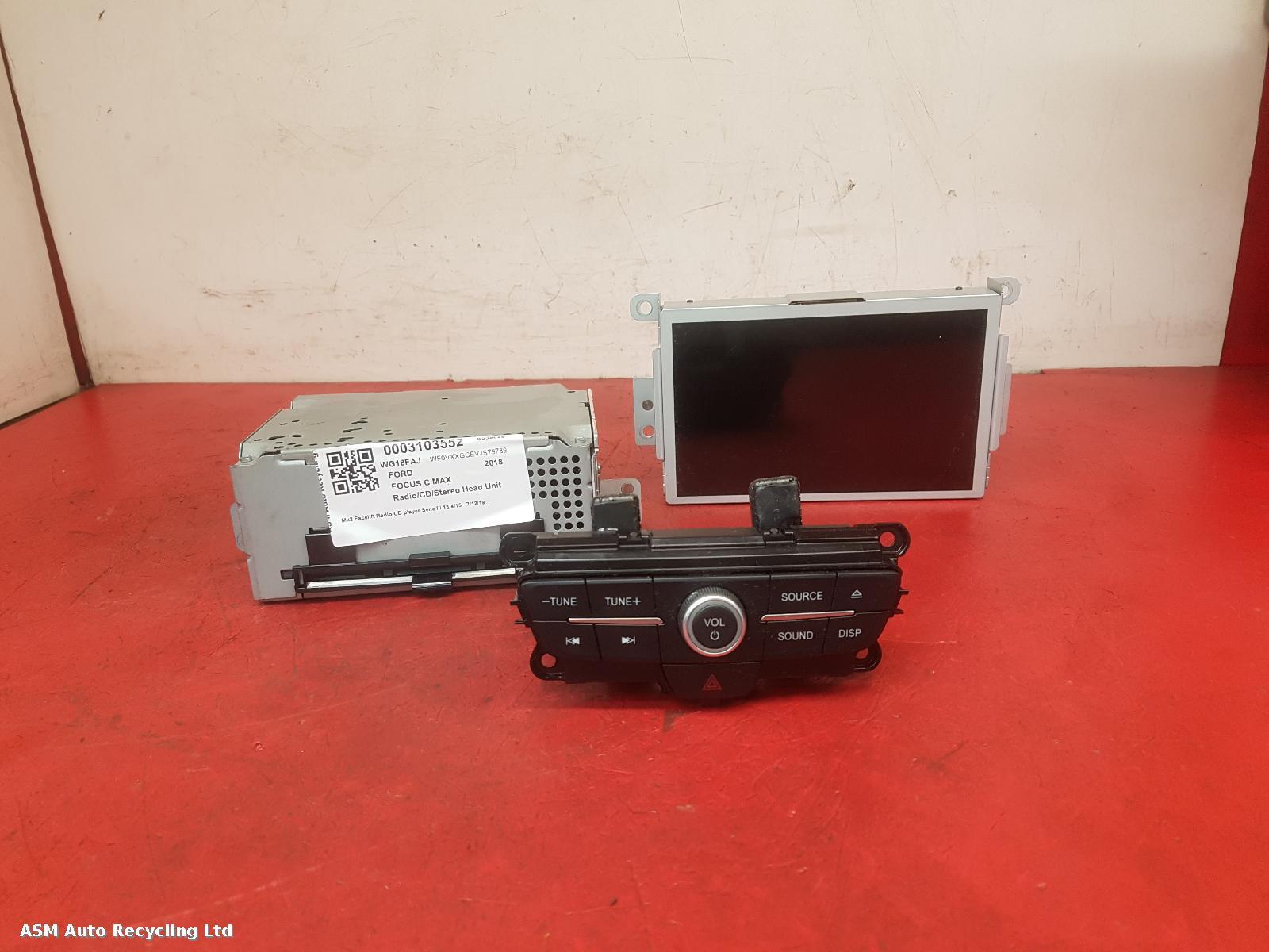 View Auto part A/V Equipment Ford Focus C Max 2018