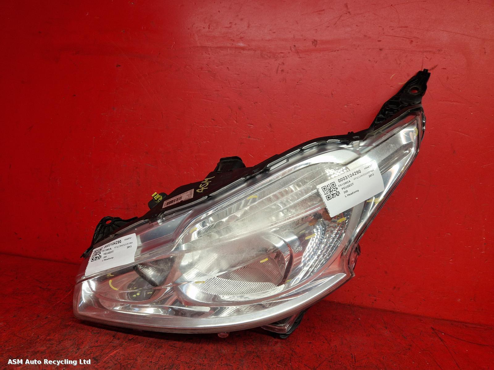 View Auto part L Headlamp Peugeot 208 2013